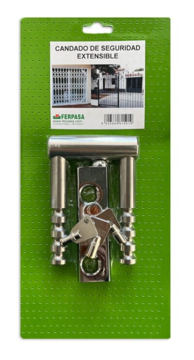 CANDADO REJA EXTENSIBLE (Opcionalmente Con llaves iguales)