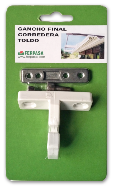 GANCHO FINA CORREDERA TOLDO BLANCA BL