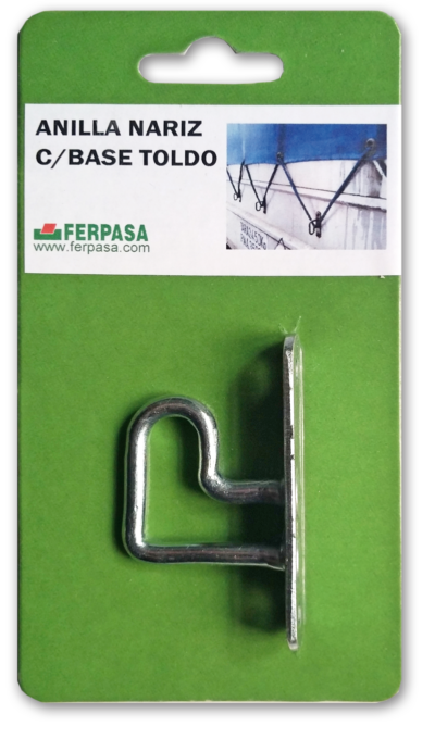 ANILLA NARIZ C/BASE TOLDO METÁLICA BL