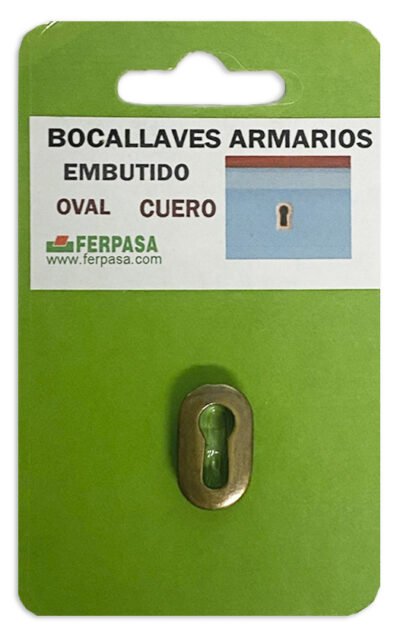 BOCALLAVES ARMARIO EMBUTIR OVAL CUERO
