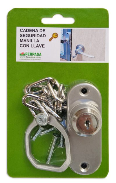 CADENA DE SEGURIDAD PARA PUERTA CON LLAVE