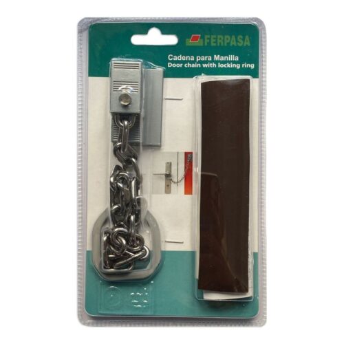 CADENA DE SEGURIDAD PARA PUERTA CON ANILLA