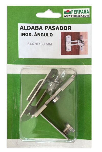 ALDABA PASADOR INOX. ÁNGULO