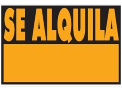 CARTEL Nº8201 `SE ALQUILA` 70X50