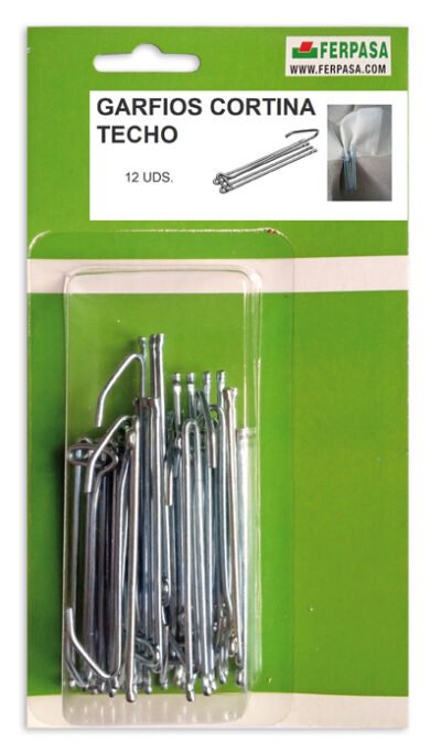 GARFIOS CORTINA TECHO BL.12