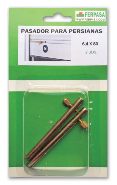 PASADOR PERSIANA 6,4X80 BL.2