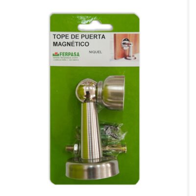 TOPE PUERTA MAGNÉTICO NÍQUEL