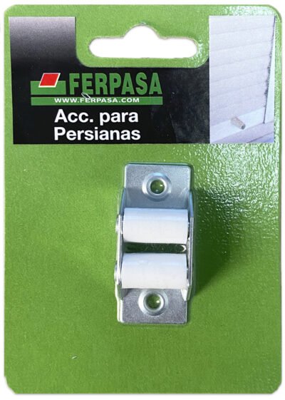 PASACINTAS METALICO C/ RODILLOS NYLON PQ BL