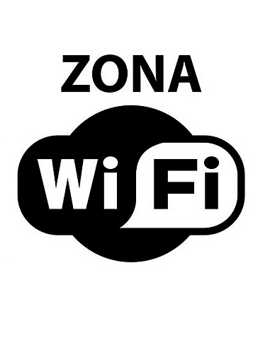 CARTEL Nº 8329 - ZONA WIFI 29,7X21 CM