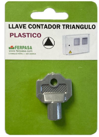 LLAVE CONTADOR TRIANGULO PLASTICO