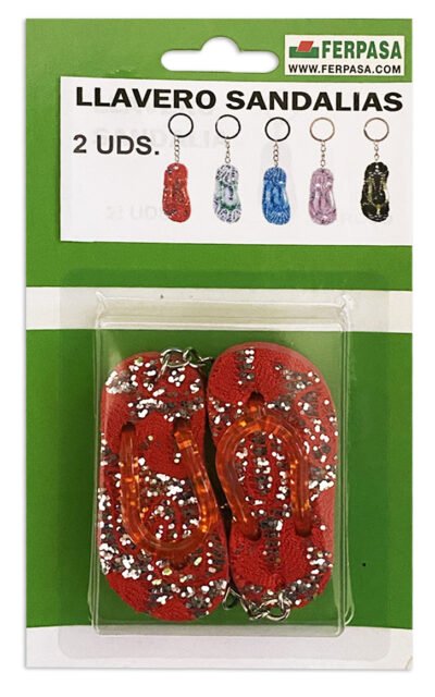 LLAVERO CHANCLAS BL.2