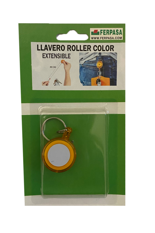 LLAVERO ROLLER EXTENSIBLE COLOR