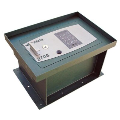 CAJA FUERTE DE SUELO ELECTRÓNIC Y LLAV 250X350X200