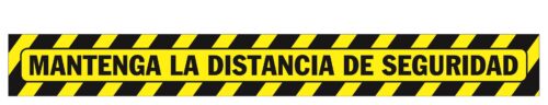 CARTEL ADHESIVO Nº 9057 - MANTENGA LA DIST DE SEGURIDAD (SUELO)