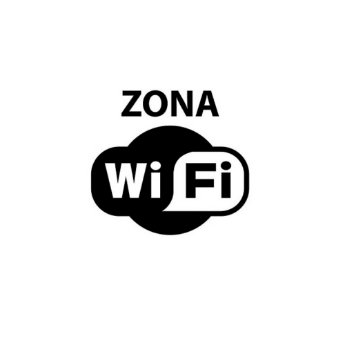 CARTEL Nº 9392 - ZONA WIFI ADH. 21X15 CM - Imagen 2