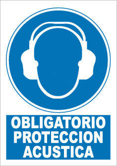 CARTEL Nº 9701 - OBLG. PROTC. ACUSTICA ADH 7X5