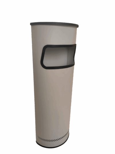 PAPELERA MOD INTERIOR SEMIREDONDA BLANCO