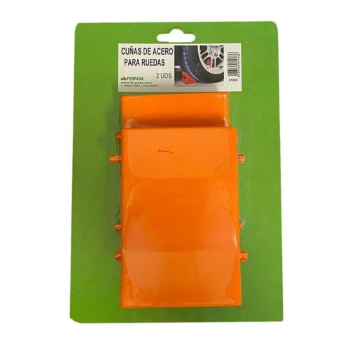 CUÑAS DE ACERO PARA RUEDAS 2UDS BL