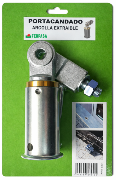 PORTACANDADO SUELO CON ARGOLLA EXTRAIBLE