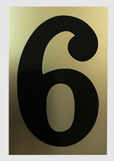 NÚMEROS ALUMINIO ADHESIVO 6''