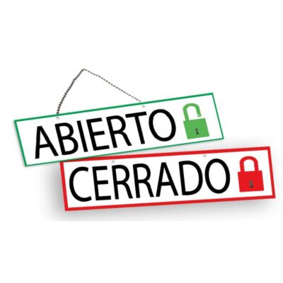 ROTULO DOBLE CARA CON CANDADO