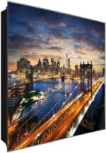 ARMARIO DE LLAVES "LUXE" POMO Y 8 GANCHOS -PERSONALIZABLE-