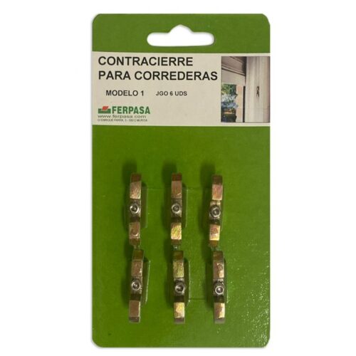 JUEGO DE 6 CONTRACIERRES MISMO MODELO