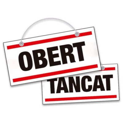 ROTULO PVC DOBLE CARA OBERT-TANCAT 150X300 MM