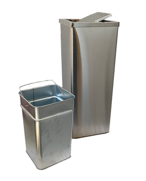 PAPELERA MOD VAIVEN INOX - Imagen 3