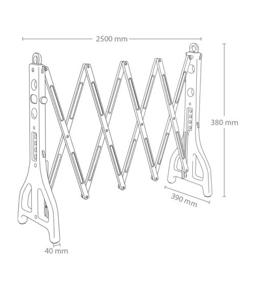 VALLA PARKING PLASTICO EXTENSIBLE - Imagen 9