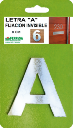 ABECEDARIO ACERO INOX. 8CM
