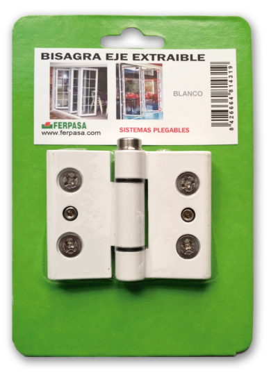 BISAGRA PLEGABLE CON EJE EXTRAIBLE 60MM