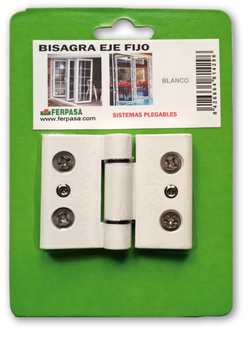 BISAGRA PLEGABLE CON EJE FIJO 60MM