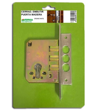 CERRADURA EMBUTIR PUERTA MADERA