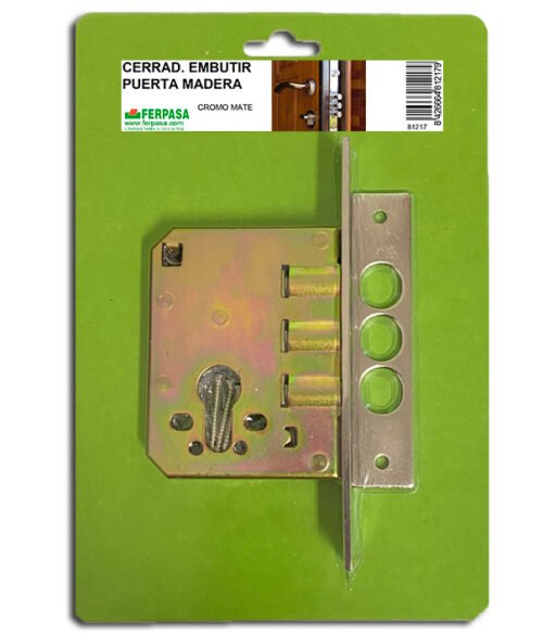 CERRADURA EMBUTIR PUERTA MADERA