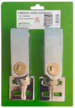 JUEGO 2 CANDADOS PARA CIERRE EXTENSIBLE