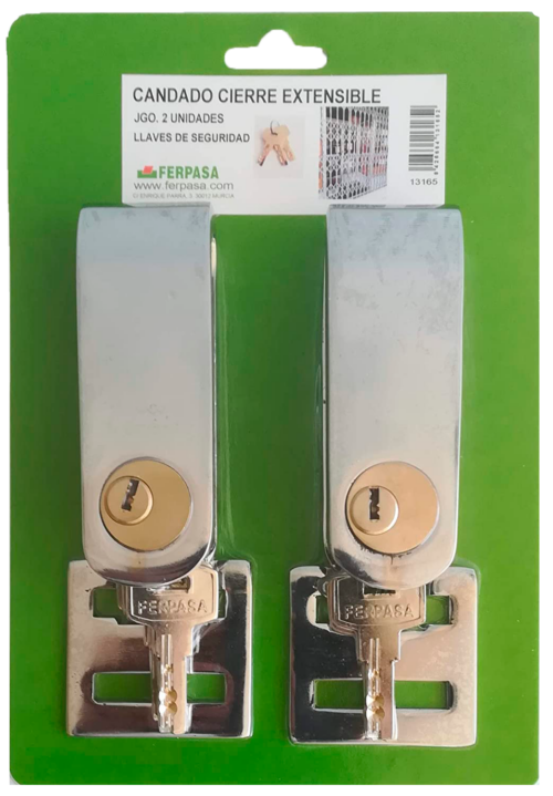 JUEGO 2 CANDADOS PARA CIERRE EXTENSIBLE
