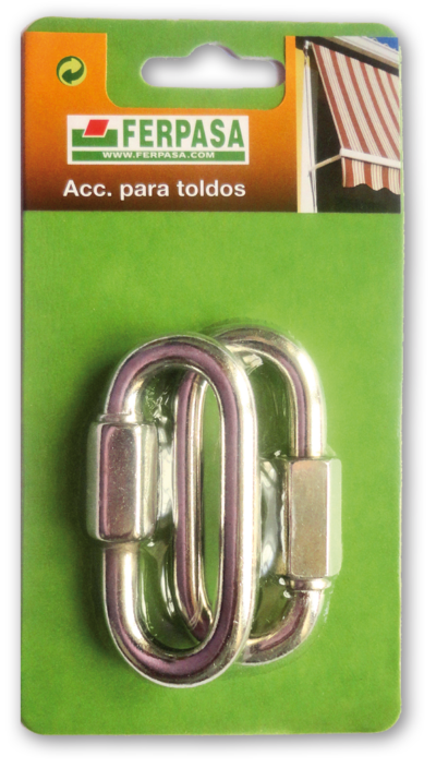 ESLABÓN CON TUERCA ZINCADO