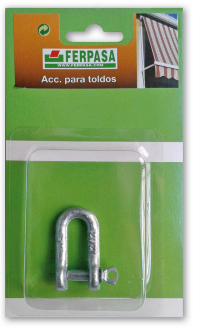 GRILLETE RECTO ZINCADO