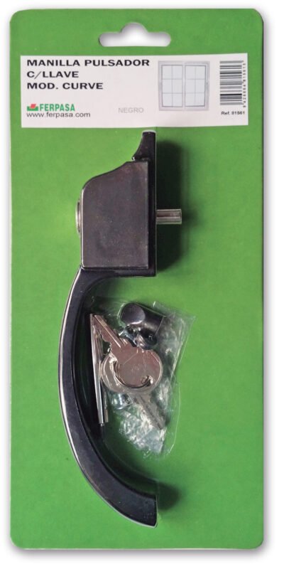 MANILLA PULSADOR C/LLAVE MOD. CURVE