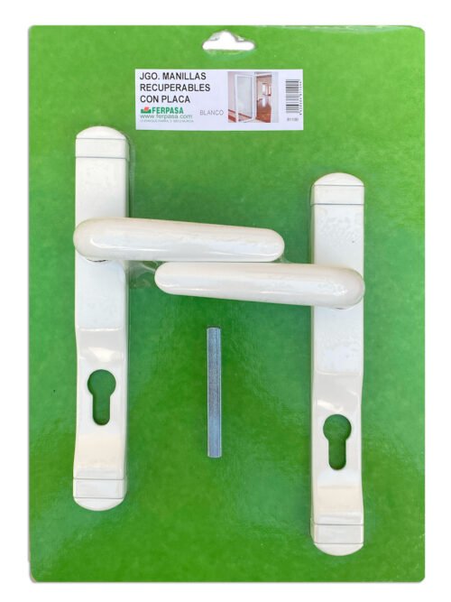 MANILLAS RECUPERABLES CON PLACA Y PROTECTOR DE CILINDRO
