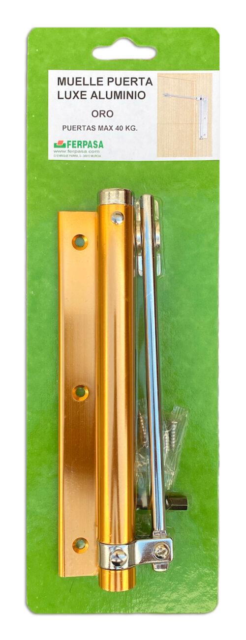MUELLE PUERTA LUXE ALUMINIO