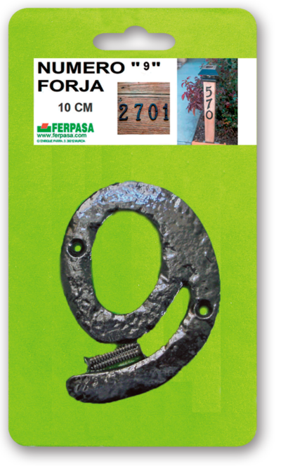 NUMERACIÓN HIERRO FORJADO 10CM