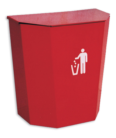 PAPELERA MOD EXAGONAL C/TAPA