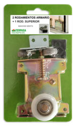 2 RODAMIENTOS PUERTA ARMARIO 65x73 MM + ROD. SUPERIOR