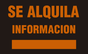 RÓTULOS PVC "LETERSIGNO" "SE ALQUILA"