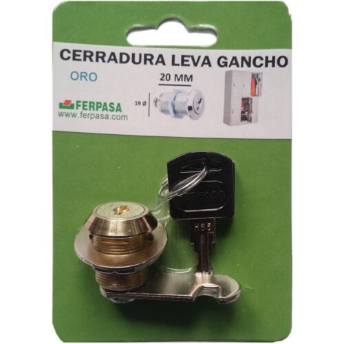 CERRADURA BUZÓN Ø19MM L.20MM LEVA GANCHO - Imagen 3