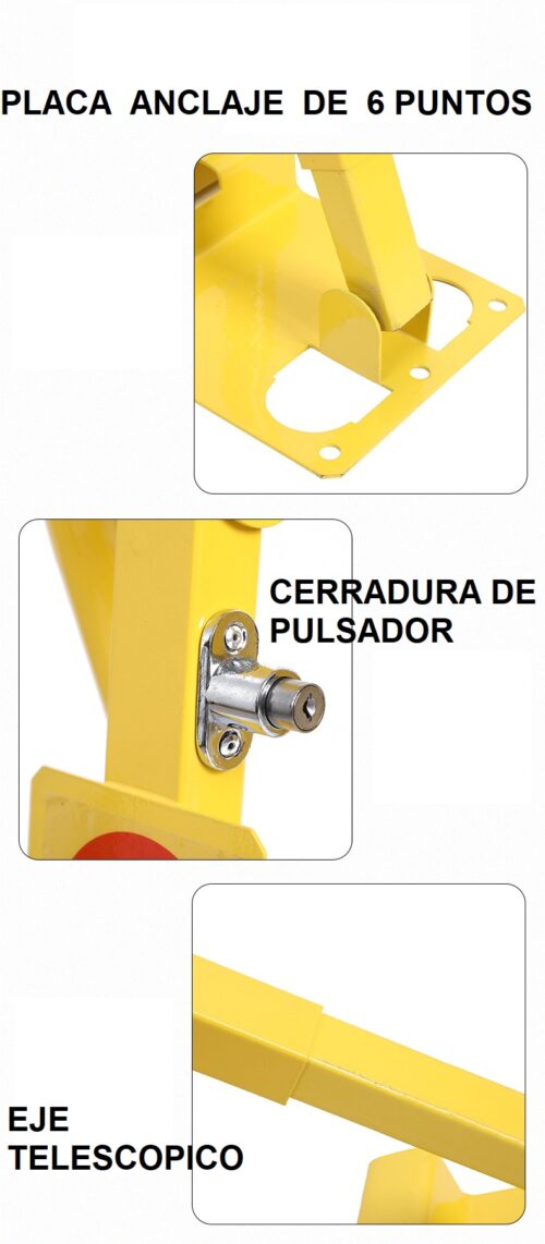 VALLA DE PARKING MOD AMARILLA C/CERR  PULSADOR - Imagen 2