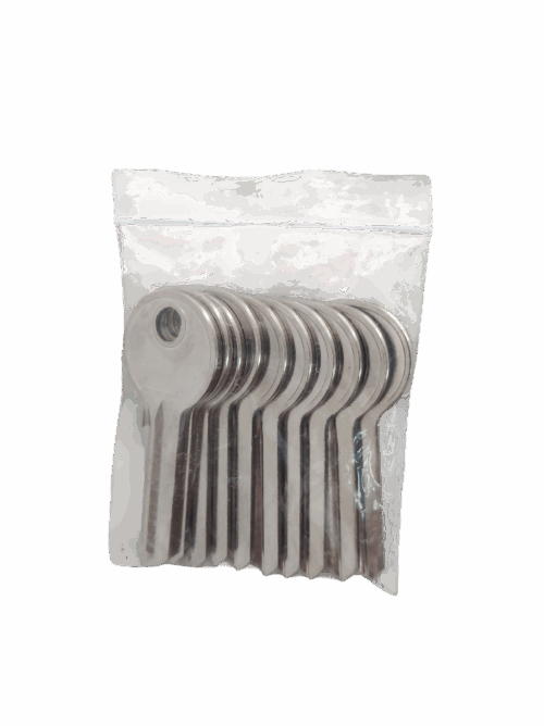 Llave en bruto latón cilindro Europerfil serreta  (Bolsa de 10 uds.) - Imagen 2