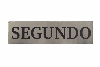 Rótulos Acero Inox. Planta (300x80 mm)